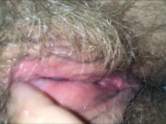 Licking her Hairy, Wet, Granny Pussy