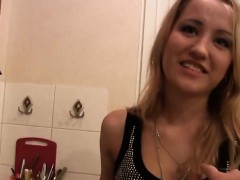 Blonde bitch gets her big ass fucked hard