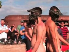 Naked College Freshers Hazed In A Barn