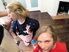 Lesbian Teens Get Naughty Present By Dirty Santa