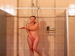 Man With Cam In Girls Shower