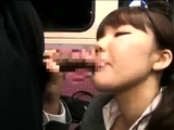 Japanese slut shows off her tight asian pussy on public boat