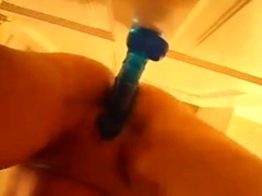 fucking my dildo standing and squirting