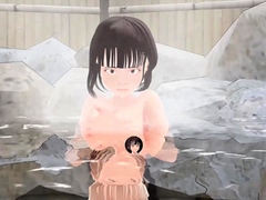 Toyota Nono Anime Girl In Hot Springs.