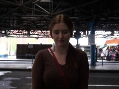 Natural Busty Redhead Helen Flashed And Railed In Public